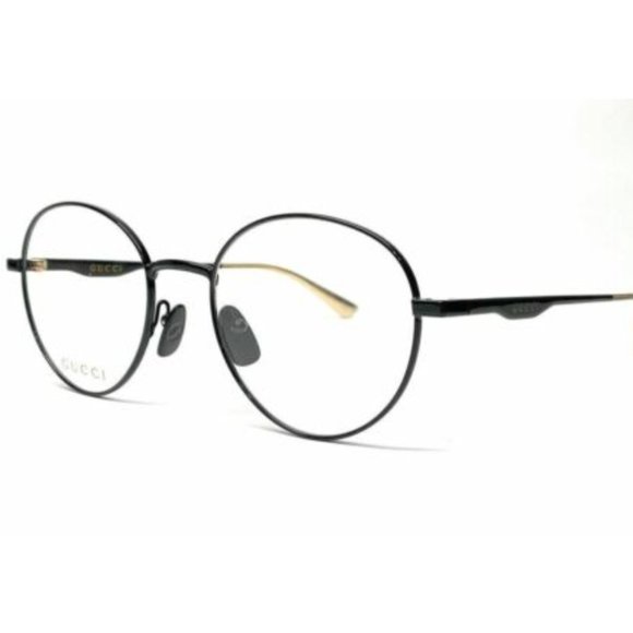 New Gucci Men's Black Round Eyeglasses! - Picture 1 of 3